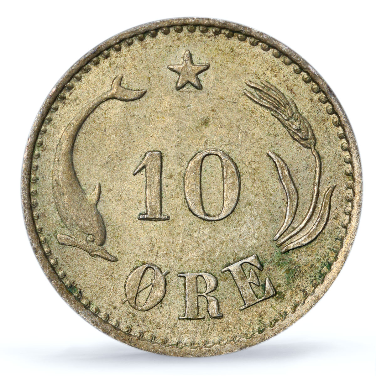 Denmark 10 ore King Christian IX Coinage KM-795 MS63 PCGS billon coin 1899