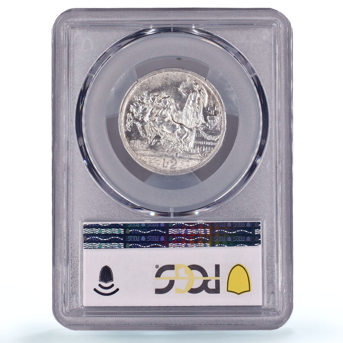 Italy 2 lire King Victor Emmanuel III Coinage KM-55 AU58 PCGS silver coin 1916