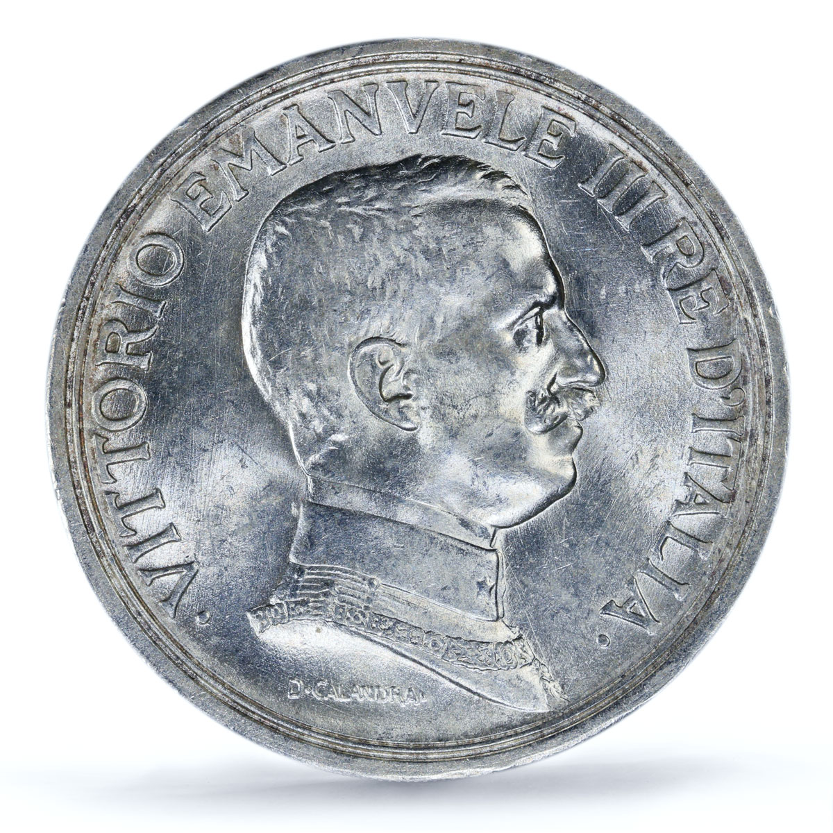 Italy 2 lire King Victor Emmanuel III Coinage KM-55 MS63 PCGS silver coin 1917