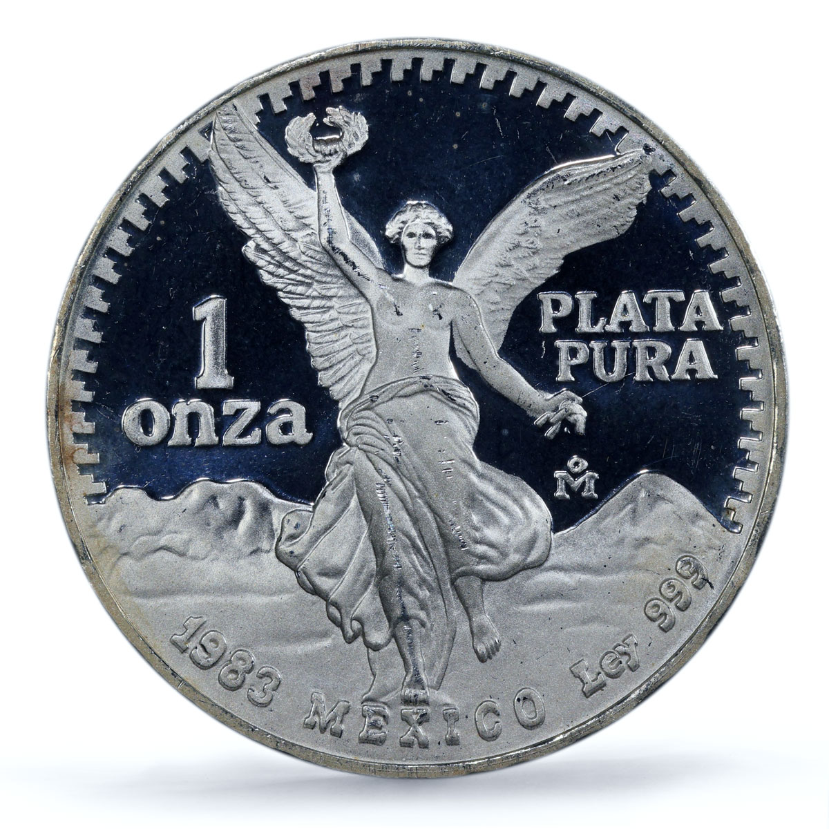 Mexico 1 onza Libertad Angel of Independence Type 2 PR65 PCGS silver coin 1983