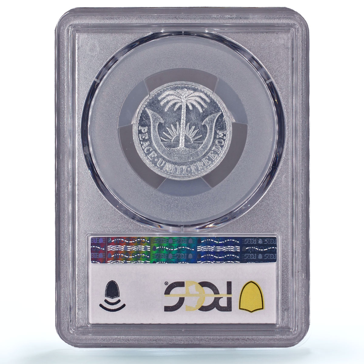 Nigeria Biafra 1 shilling Republic Coinage KM-2 MS65 PCGS aluminum coin 1969