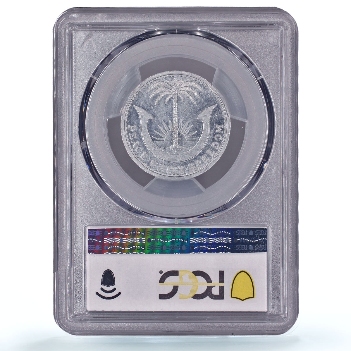 Nigeria Biafra 2,5 shillings Republic Coinage KM-4 MS62 PCGS aluminum coin 1969