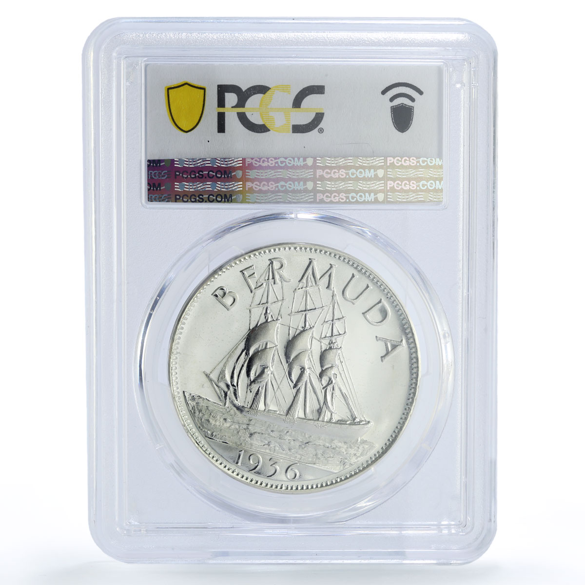 Bermuda King Edward VIII Crown Hearn Patterns 1936 PR64 PCGS silver medal 1955