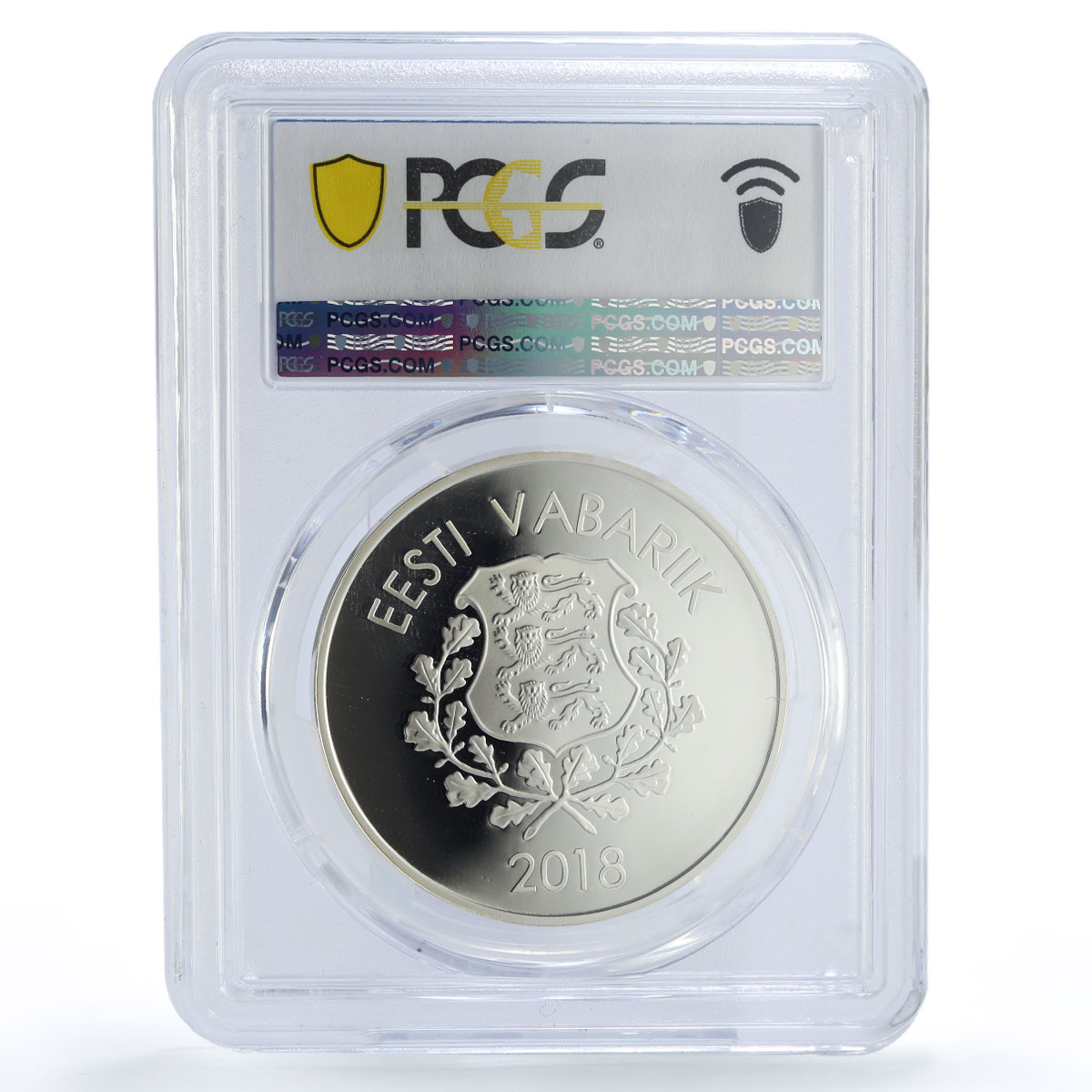 Estonia 10 euro Pyeongchang Olympic Games Skier PR70 PCGS silver coin 2018