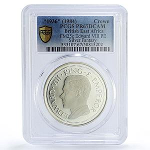 East Africa King Edward VIII Crown Hearn Patterns 1936 PR67 PCGS Ag medal 1984