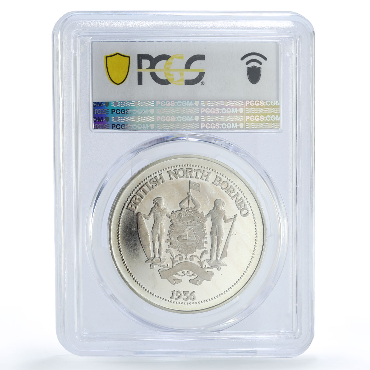 North Borneo King Edward VIII Crown Hearn Patterns 1936 PR67 PCGS Ag medal 1955