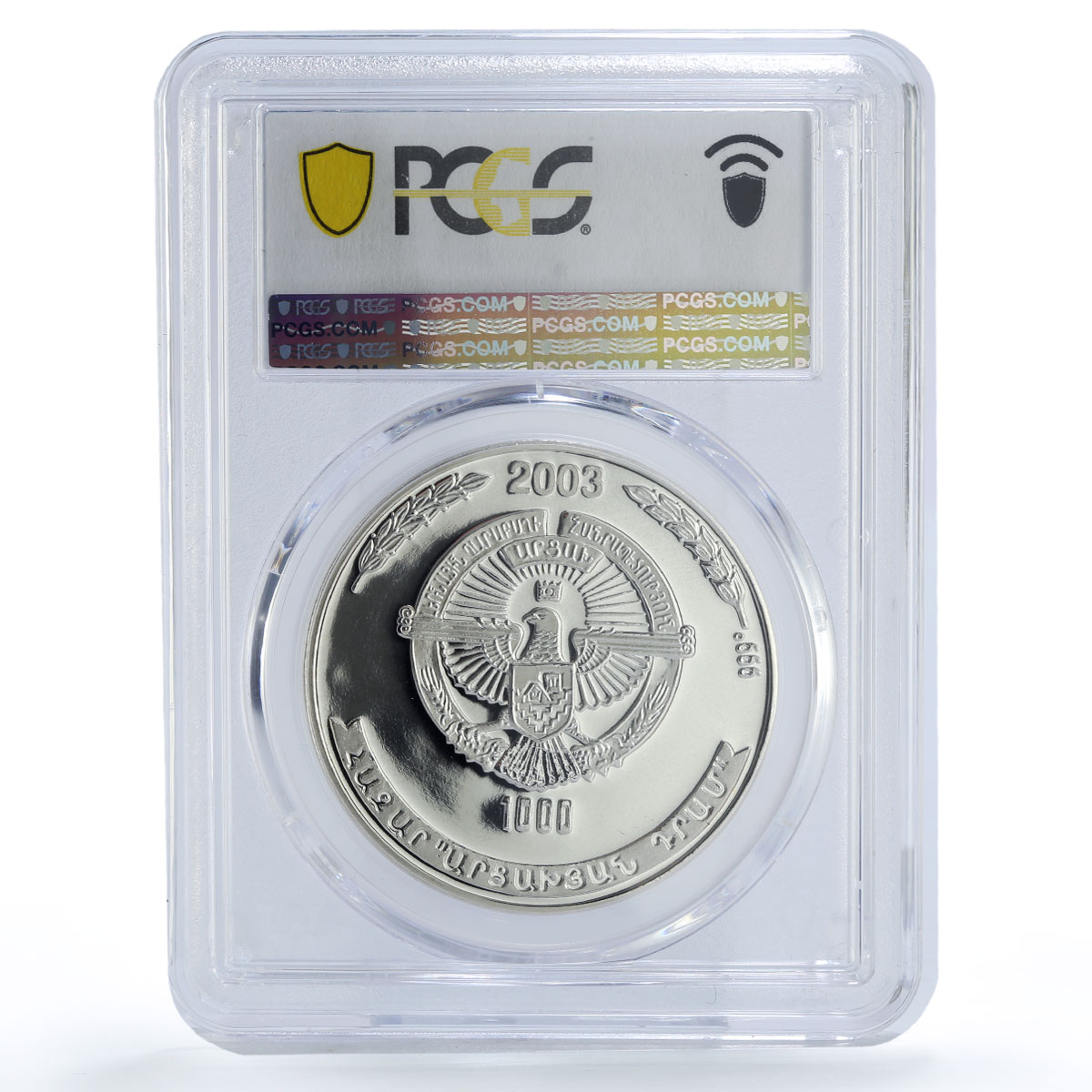Artsakh Karabakh 1000 dram Ani Cathedral Monastery PR68 PCGS silver coin 2003