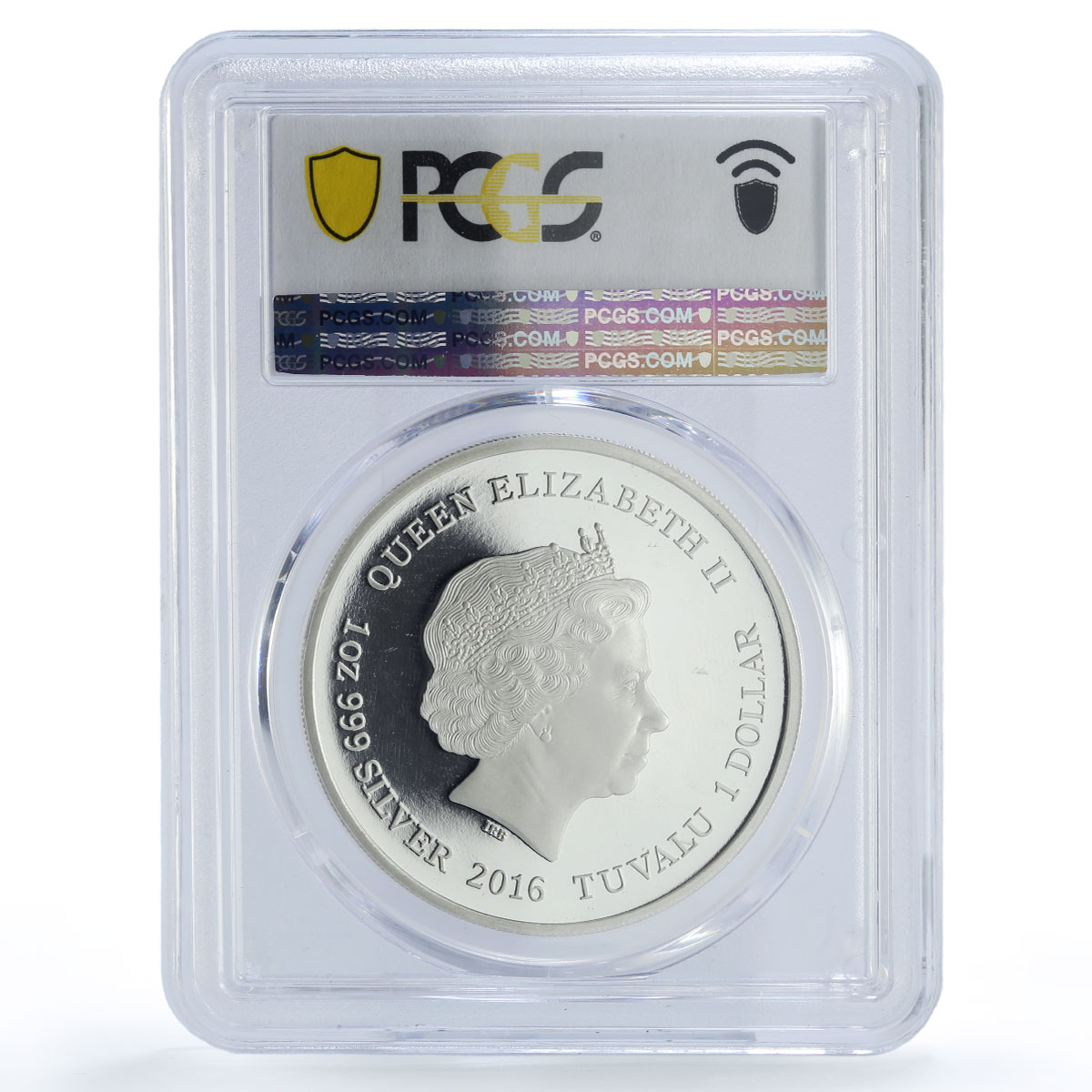 Tuvalu 1 dollar War of the Worlds Thunder Child Ship PR69 PCGS silver coin 2016