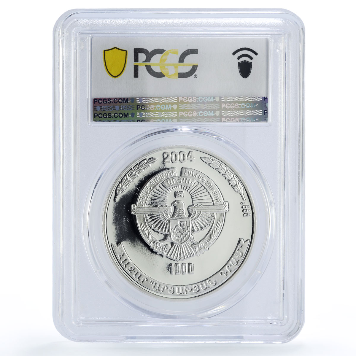 Artsakh Karabakh 1000 dram Aghthamar Church Monastery PR68 PCGS silver coin 2004
