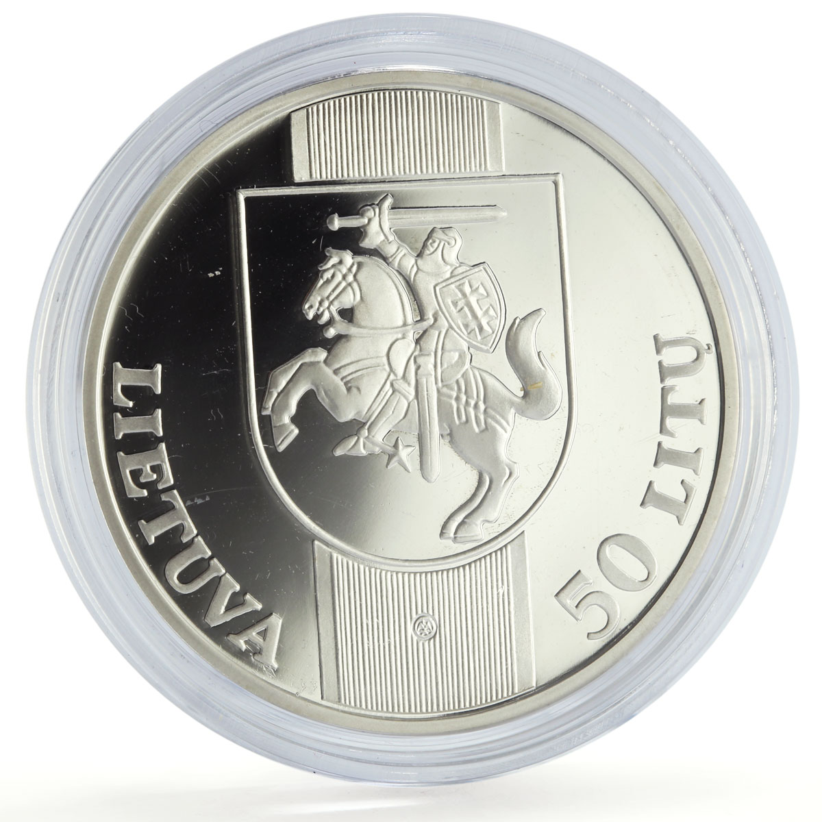 Lithuania 50 litu Sydney Olympic Games Discus Throw proof silver coin 2000