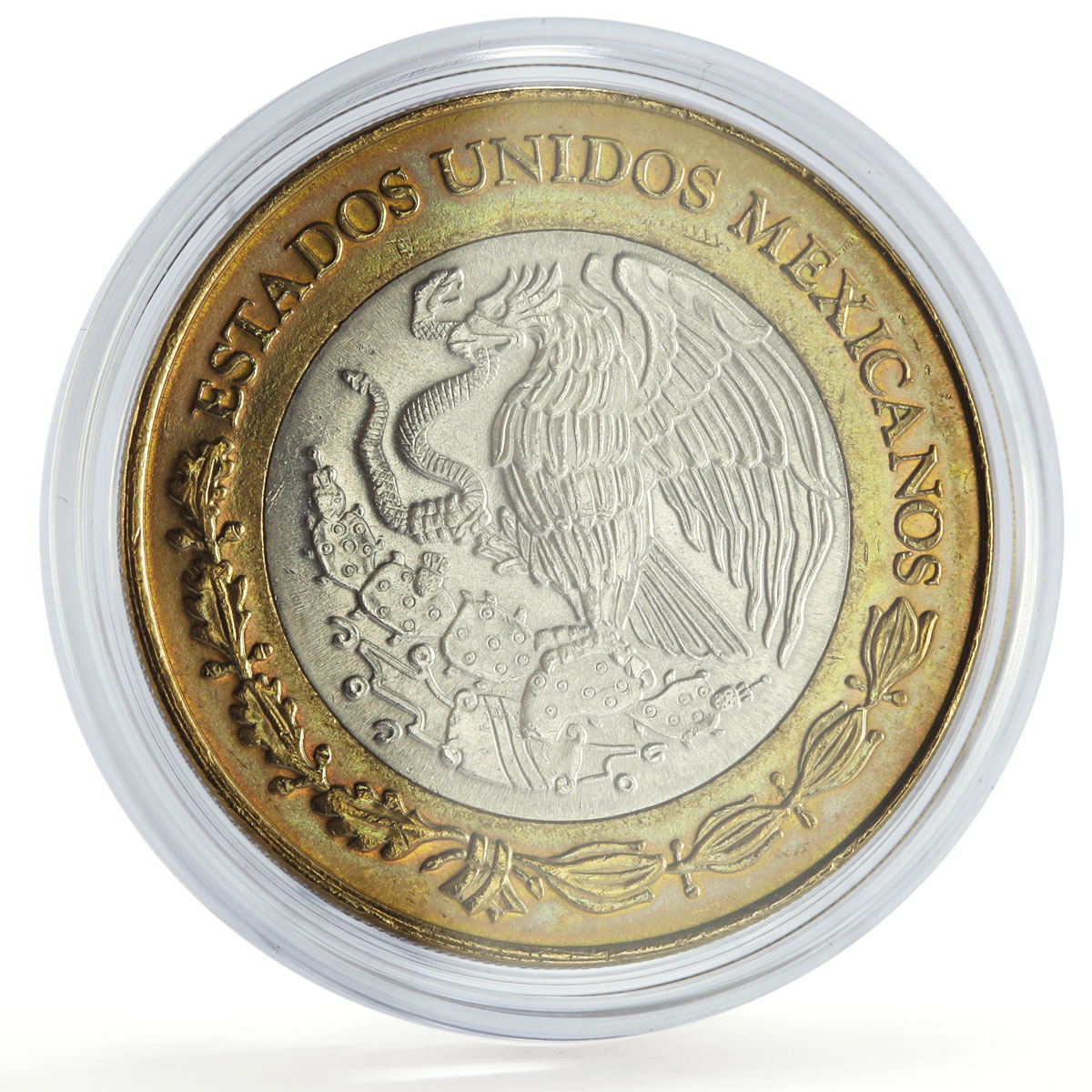 Mexico 50 pesos Revolution Nine Ninos Heroes Politics bimetal coin 1994