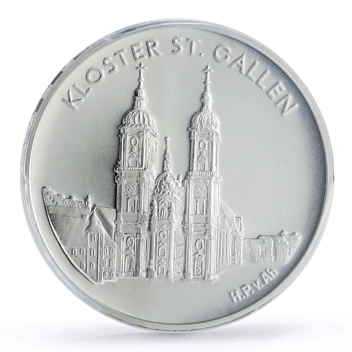 Switzerland 20 francs Abbeys Saint Gallen Gall Church MS70 PCGS silver coin 2002