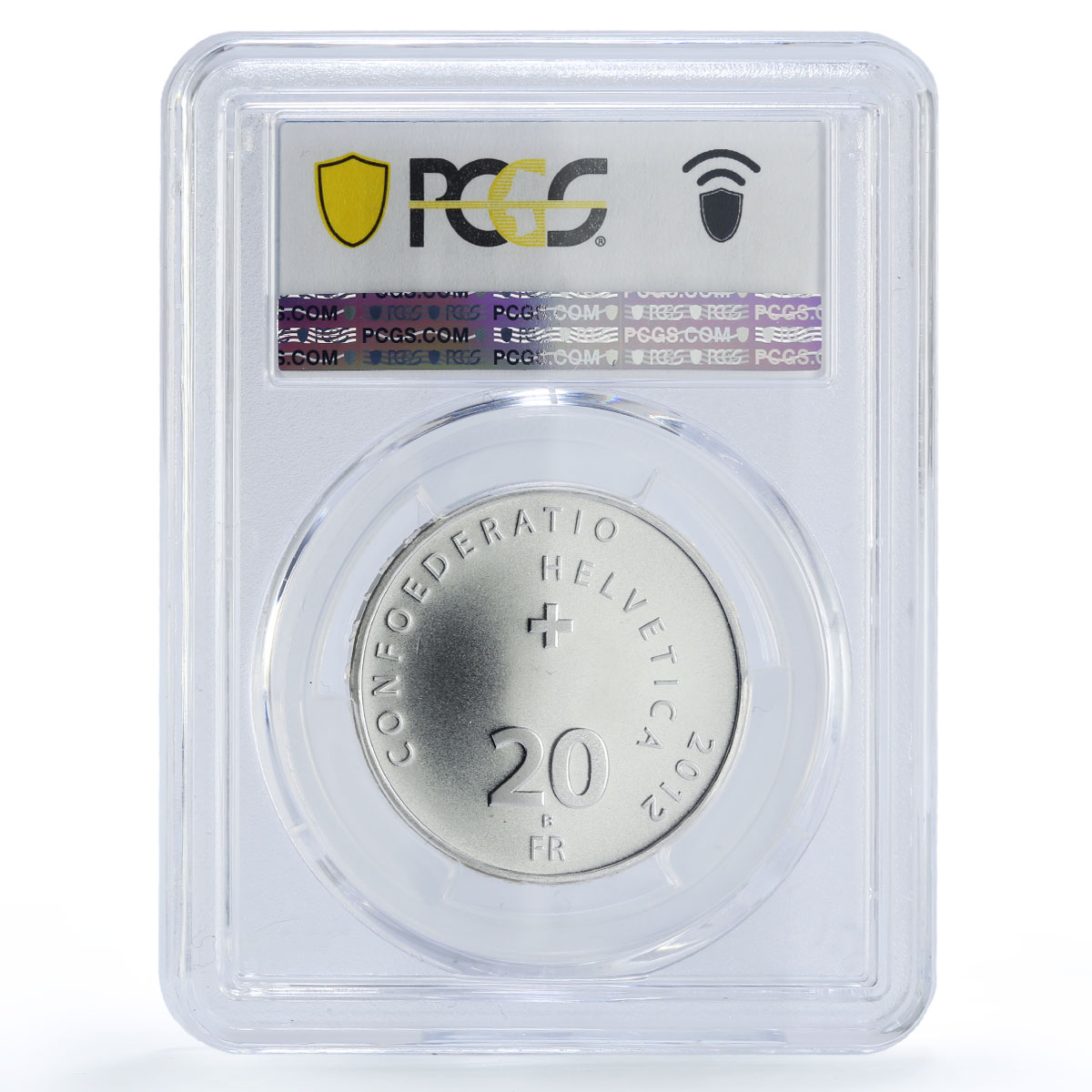 Switzerland 20 francs Globi Parrot Mascots Cartoons MS69 PCGS silver coin 2012