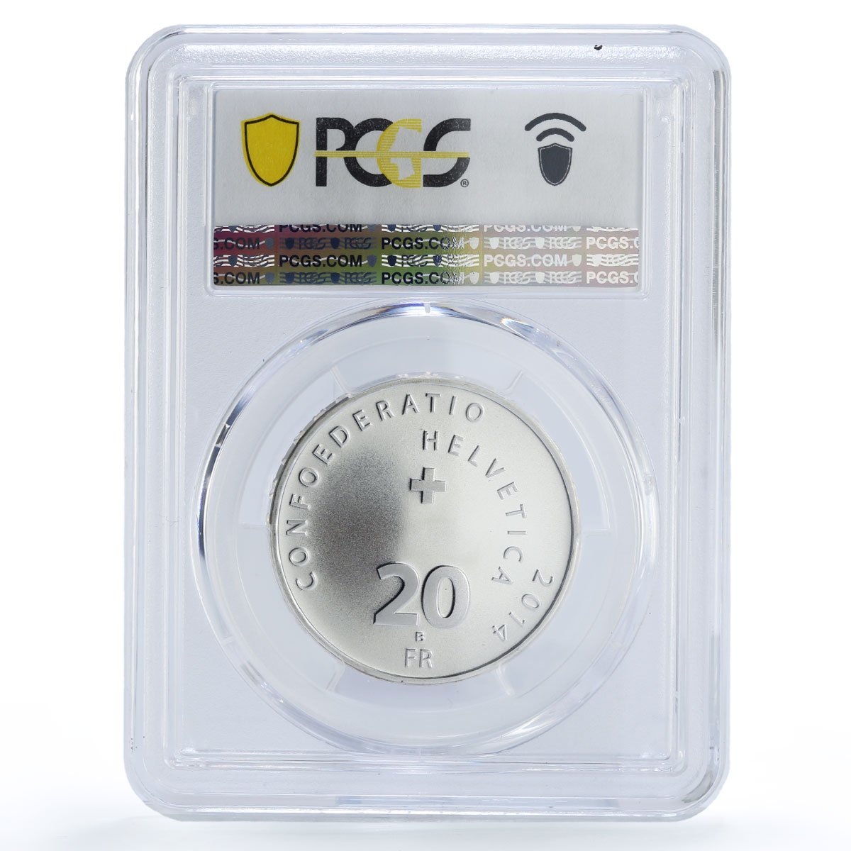 Switzerland 20 francs Patrouille Suisse Planes Aviation MS70 PCGS Ag coin 2014
