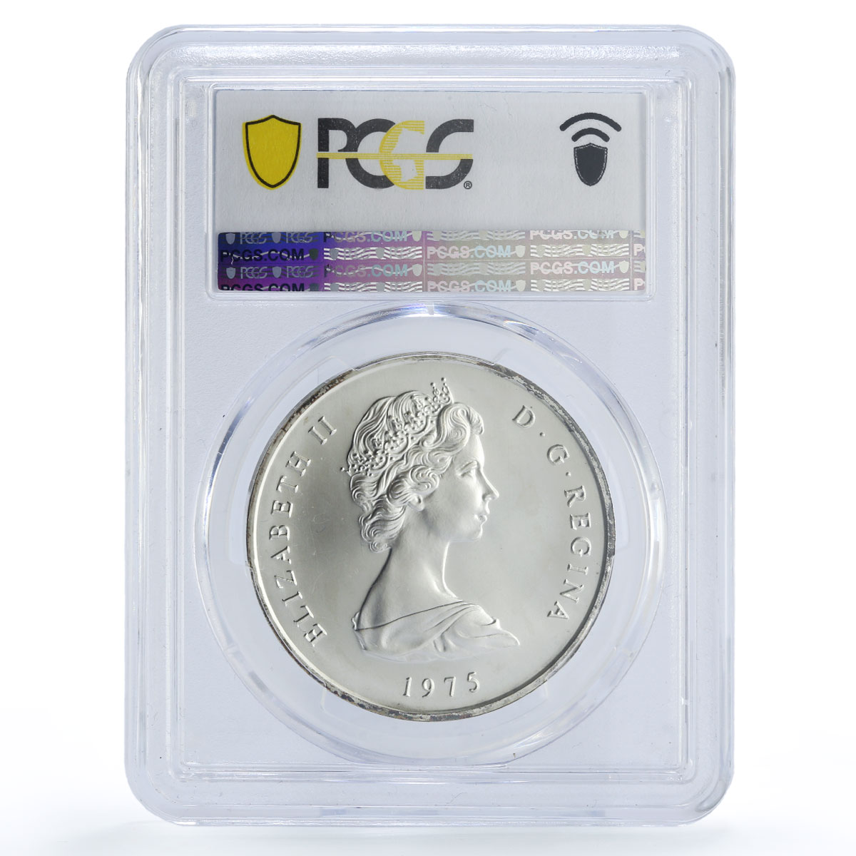 Turks and Caicos Islands 5 crowns Cactus Matte KM-6 MS69 PCGS silver coin 1975