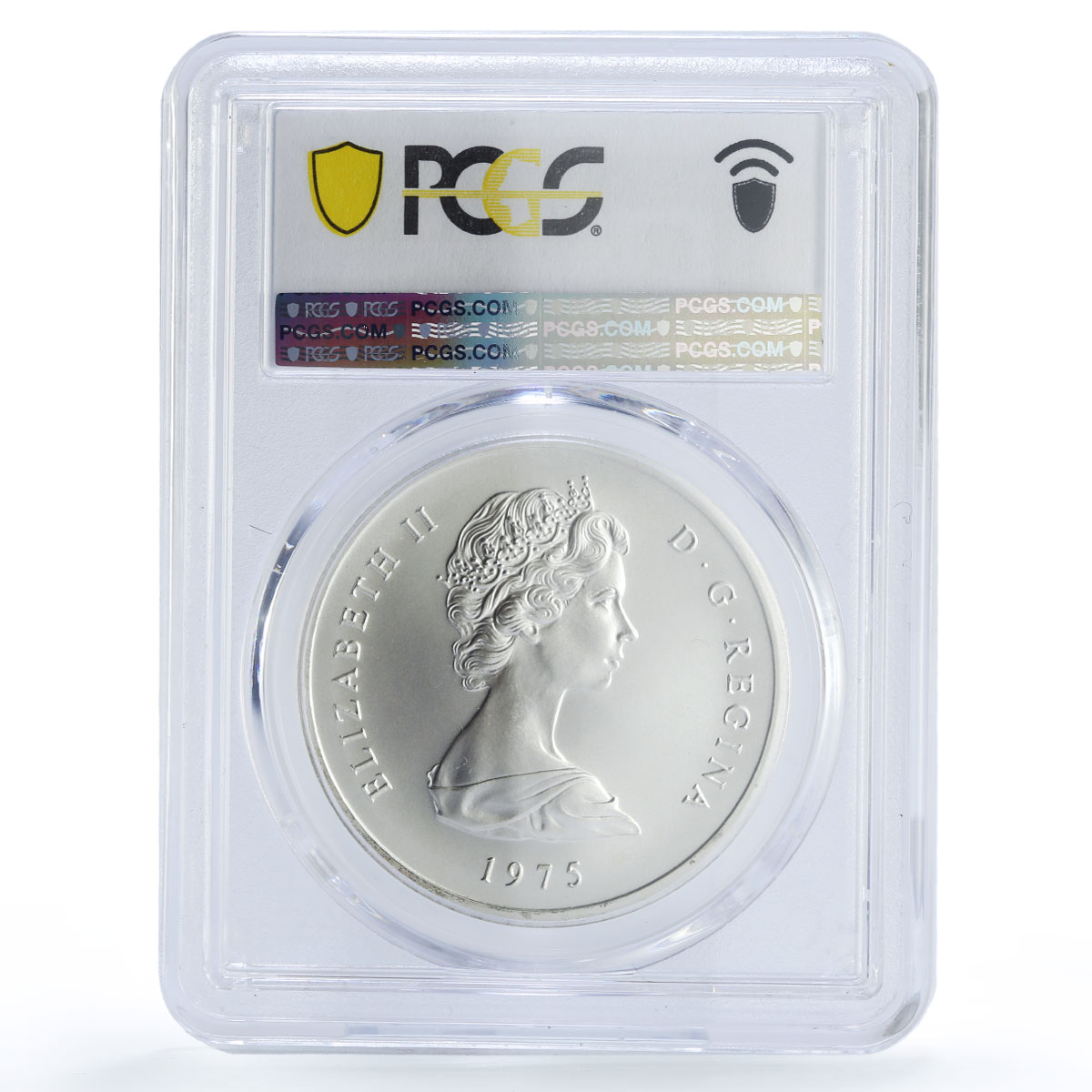 Turks and Caicos 10 crowns Friendship 7 Aurora 7 Space MS69 PCGS Ag coin 1975