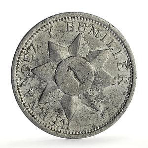 Chile Mint Hernandez y Bumiller Brazil Arms Rulau aluminum token 1903 - 1914