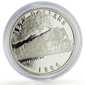 Marshall Islands 50 dollars RENFE Class 242 Trains Railways silver coin 1996
