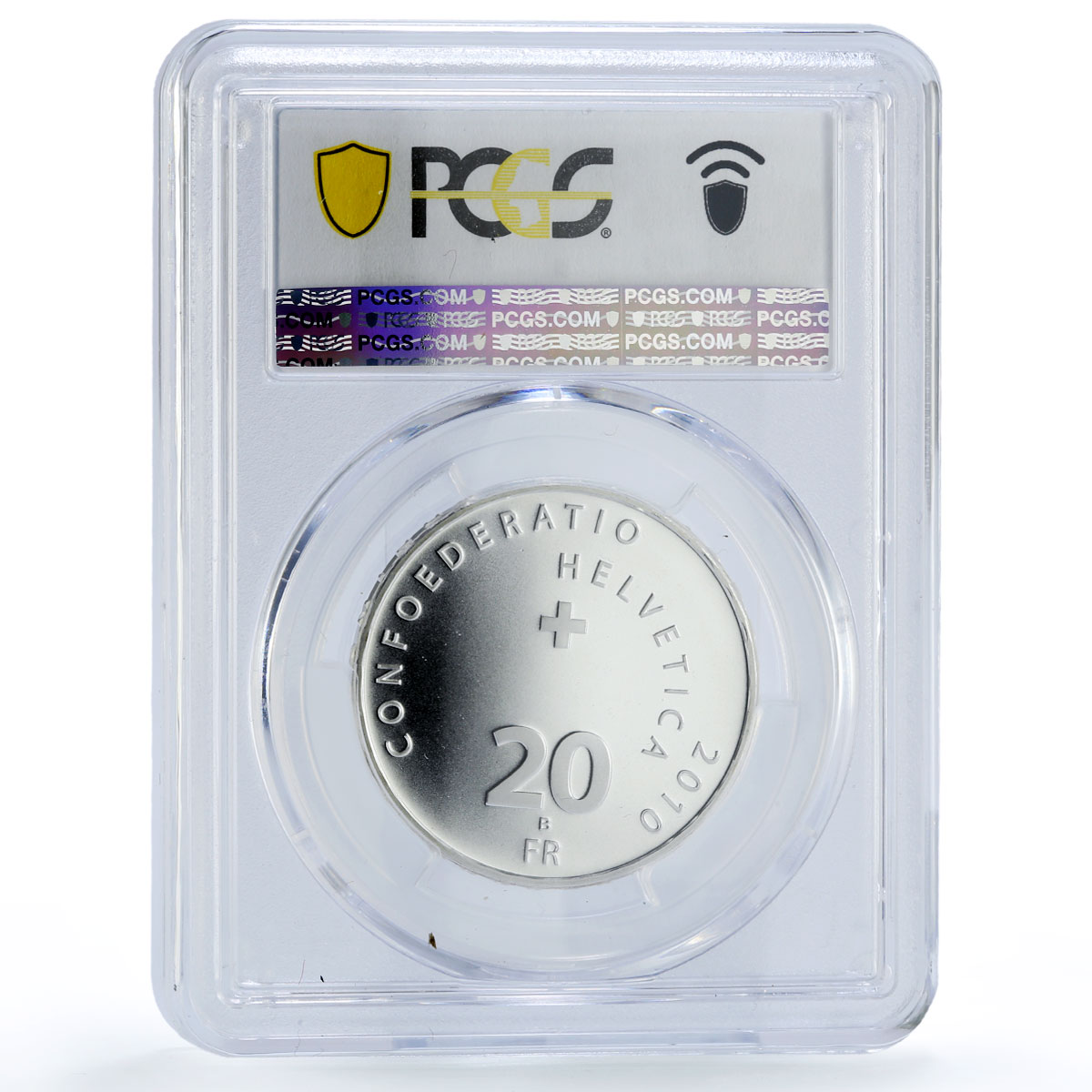 Switzerland 20 francs Henri Dunant 100th Anniversary MS69 PCGS silver coin 2010