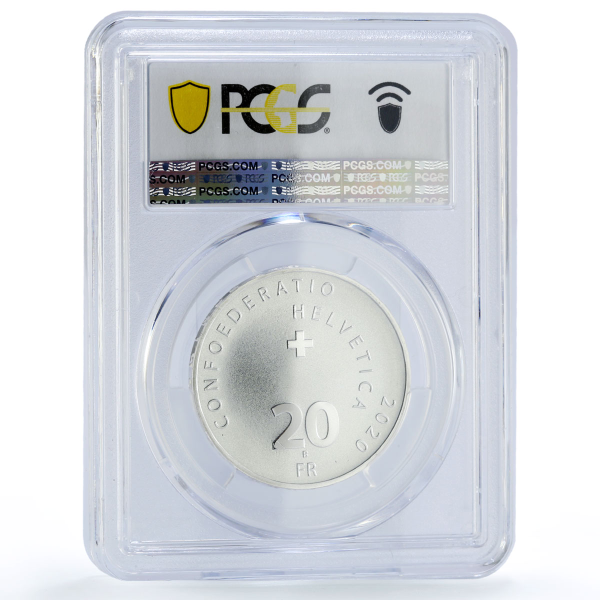 Switzerland 20 francs Susten Pass Motorbikes MS69 PCGS silver coin 2020