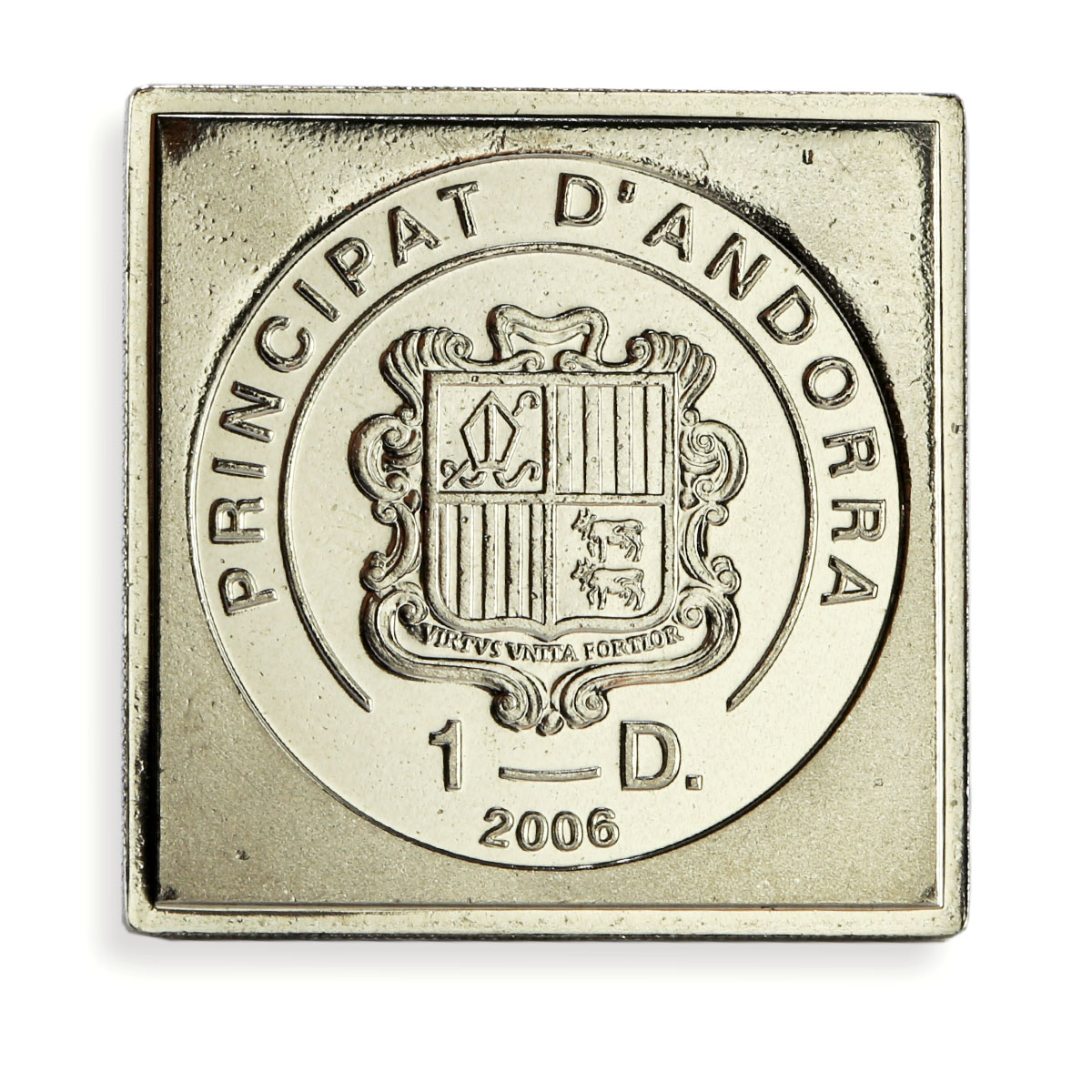 Andorra 1 diner x 32 Set Chess Kramnik Signature BU nickel brass coins 2006