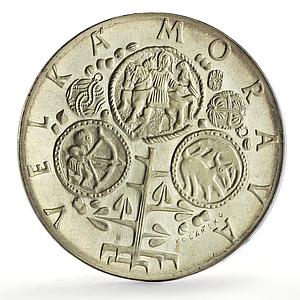 Czechoslovakia Great Moravia Velka Morava Arms silver token medal coin 1972