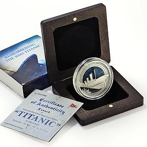 Solomon Islands 10 dollars Remembering Titanic Ship Steamer 3oz silver coin 2021