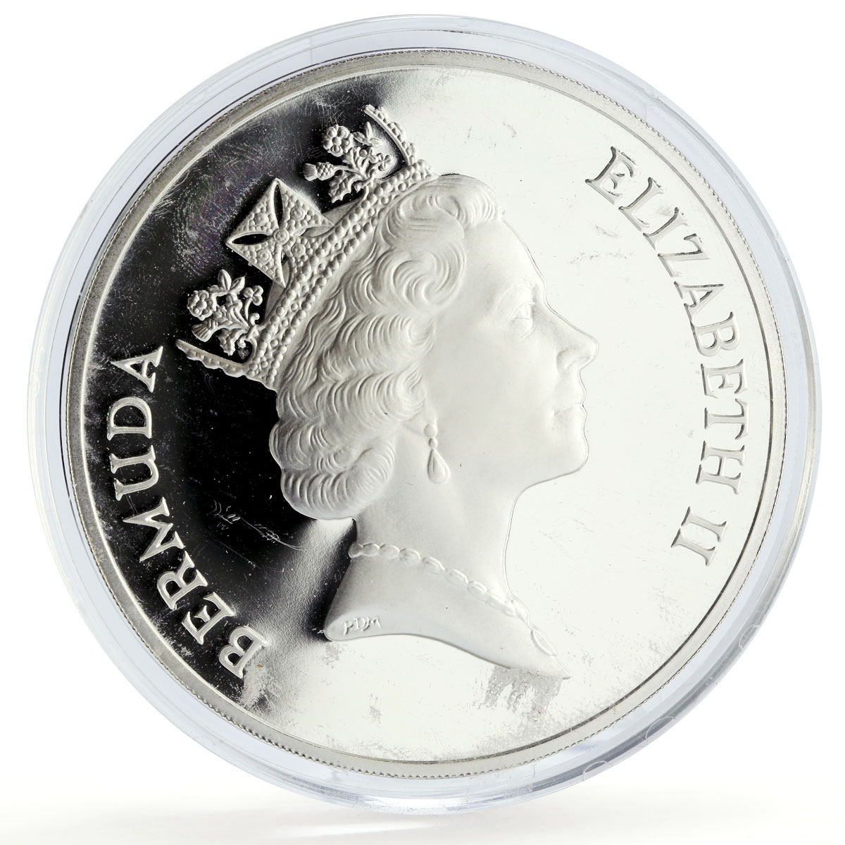 Bermuda 5 dollars San Antonio Ship Clipper Seafaring 5 oz proof silver coin 1988