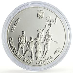Croatia 200 kuna Atlanta Olympic Games Swimming Basketball silver coin 1996