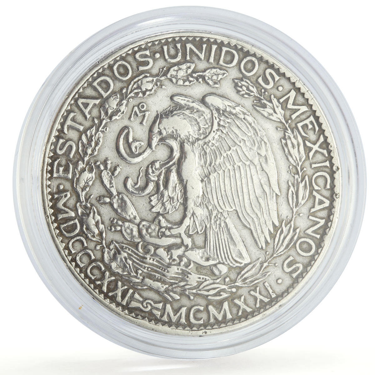Mexico 2 pesos Independence Centennial Libertad KM-462 silver coin 1921