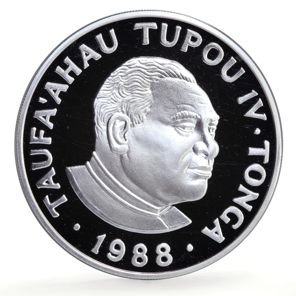Tonga 1 paanga Seoul Olympic Games Javelin Thrower proof silver coin 1988