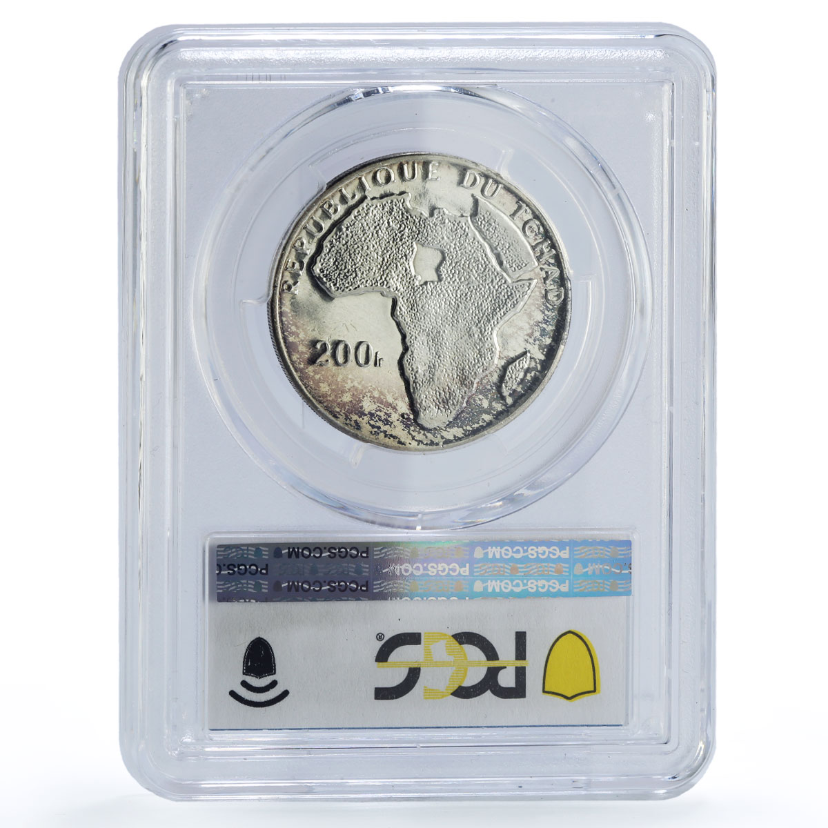 Chad 200 francs Gamal Nasser History Politics PR66 PCGS silver coin 1970