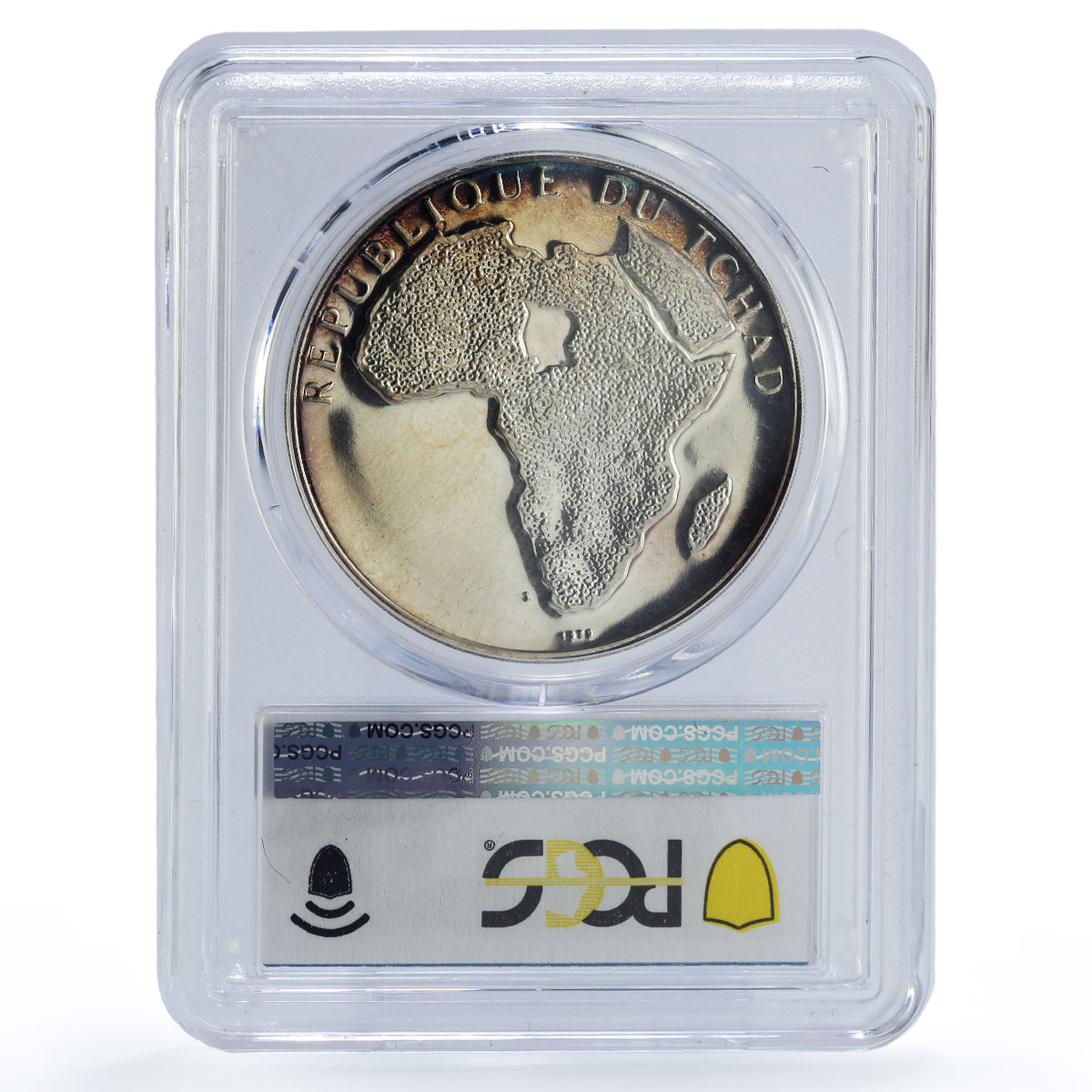 Chad 300 francs John F Kennedy Apollo Politics Space PR64 PCGS silver coin 1970