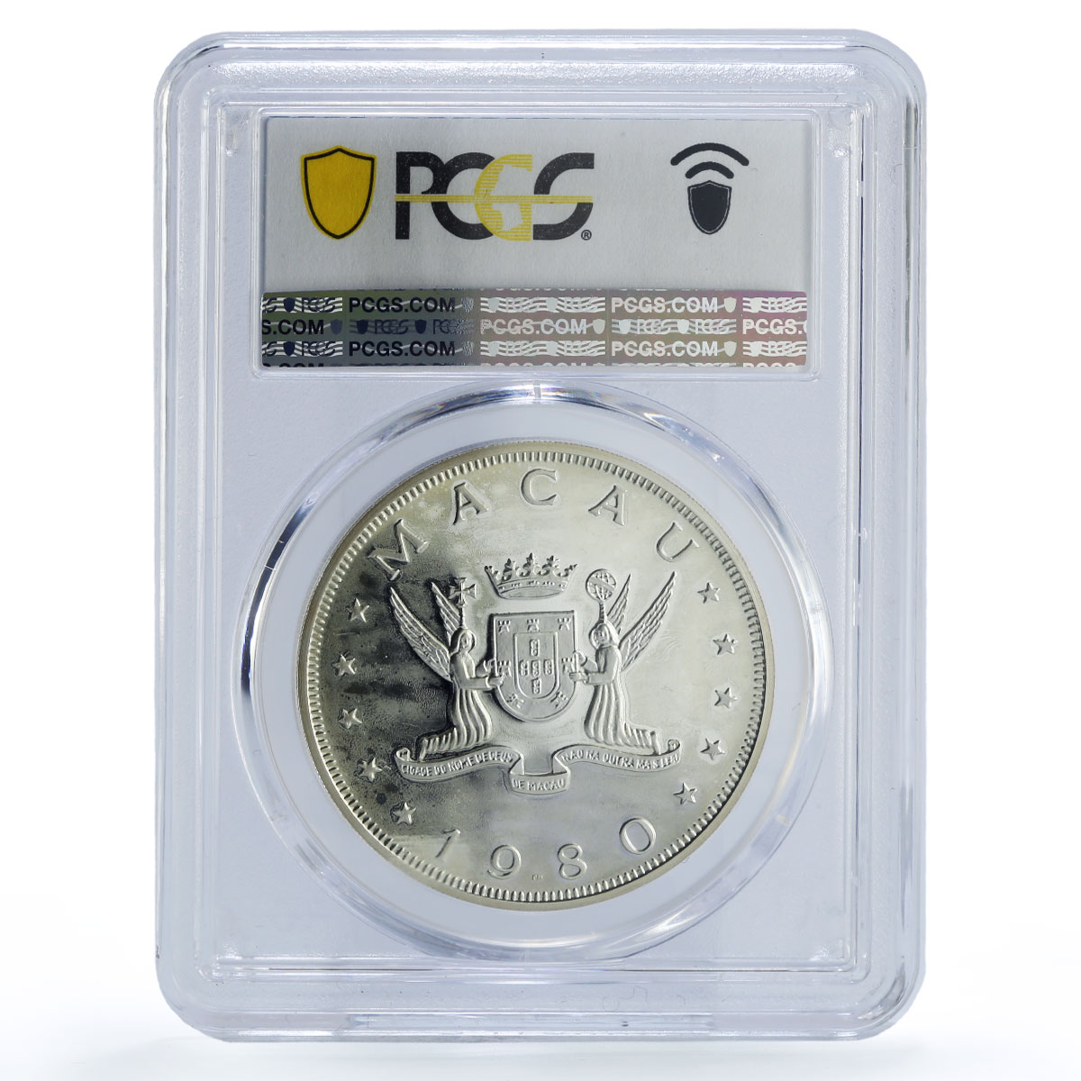 Macau 100 patacas Year of the Monkey Lunar Calendar PR66 PCGS silver coin 1980