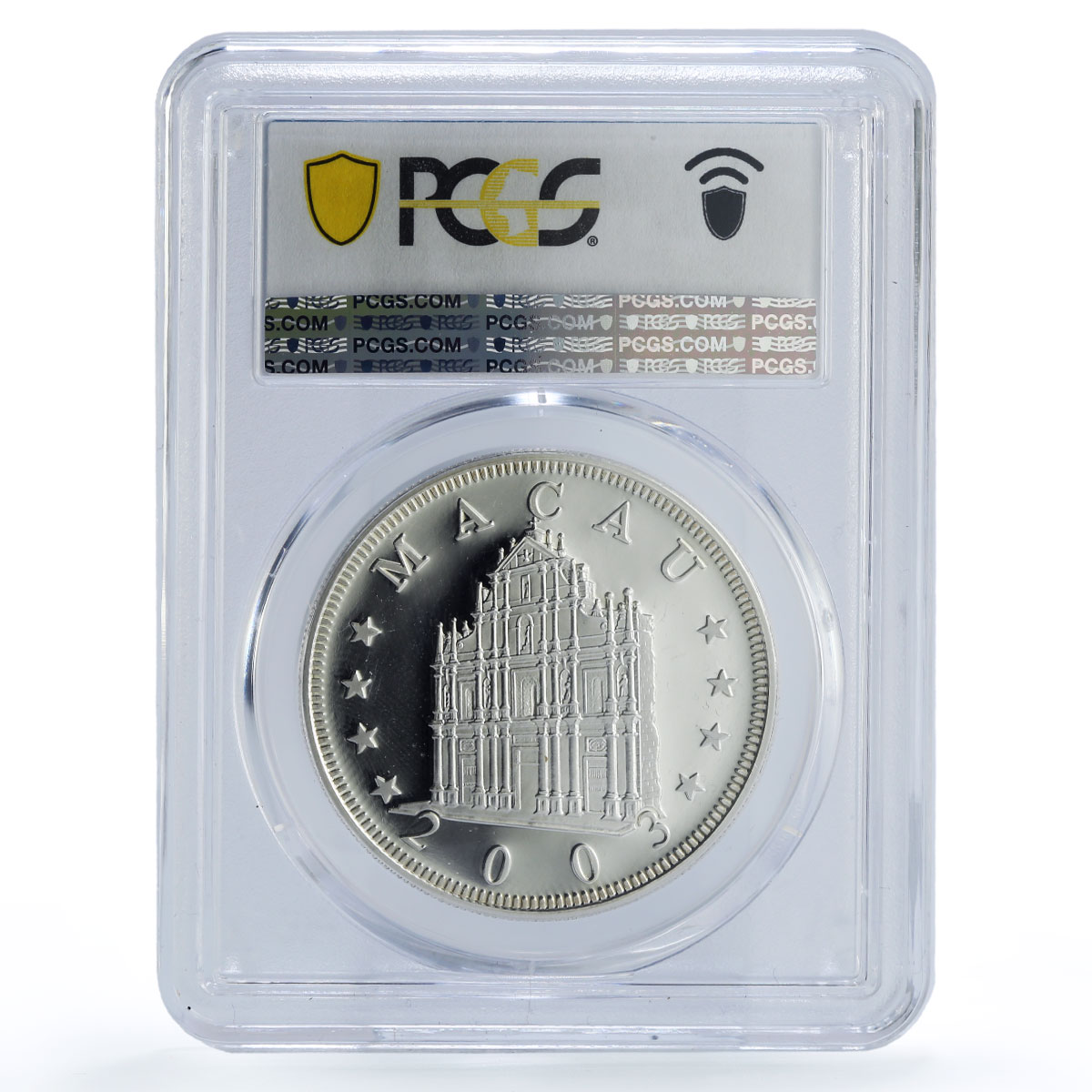 Macau 100 patacas Year of the Goat Lunar Calendar PR69 PCGS silver coin 2003