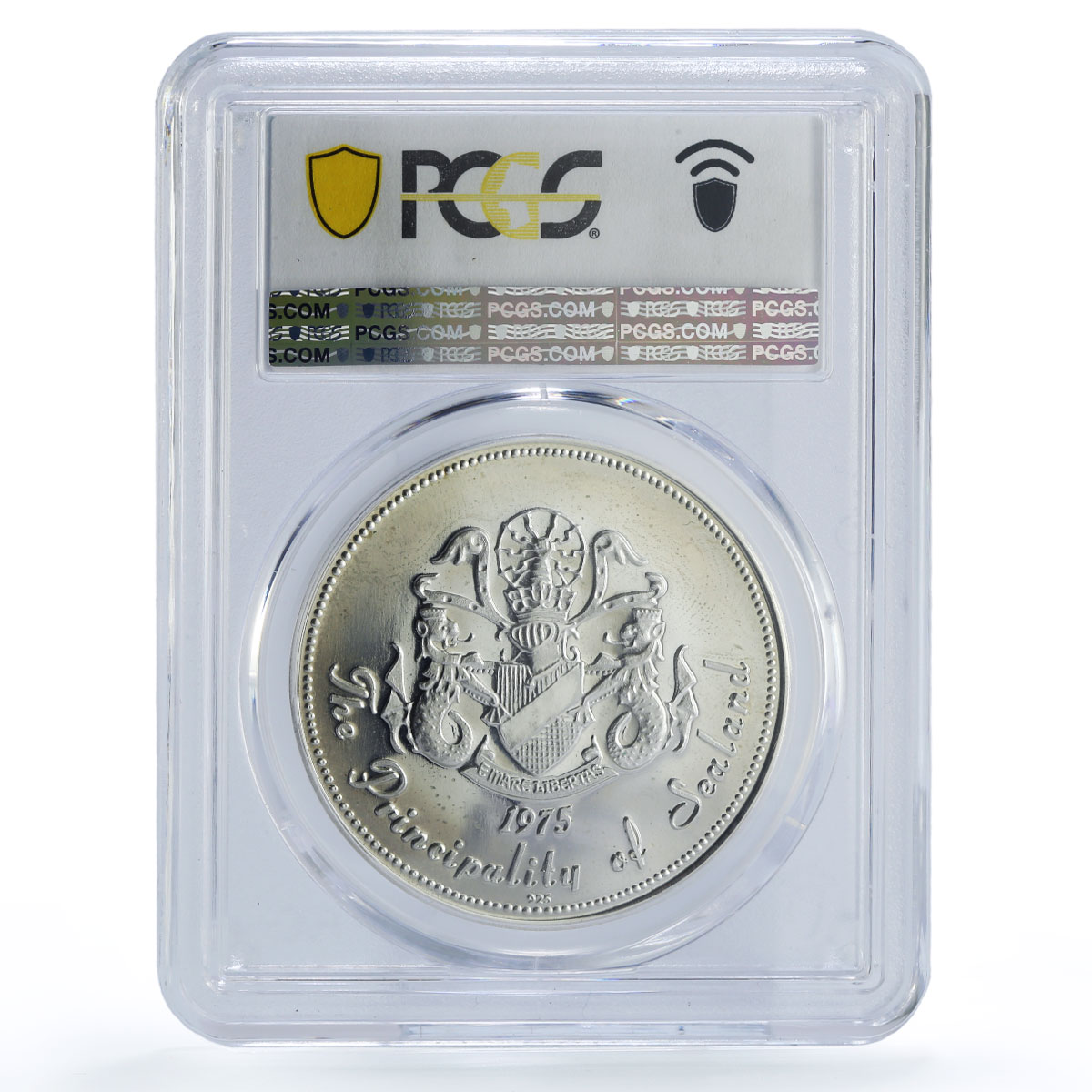 Sealand 20 dollars Princess Joan History Politics X#2 PR67 PCGS silver coin 1975