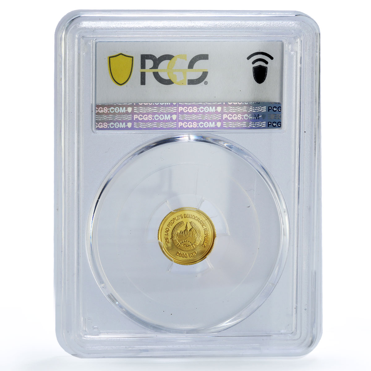 Laos 2000 kip Million Elephants Dynasty Animals History PR70 PCGS gold coin 2000
