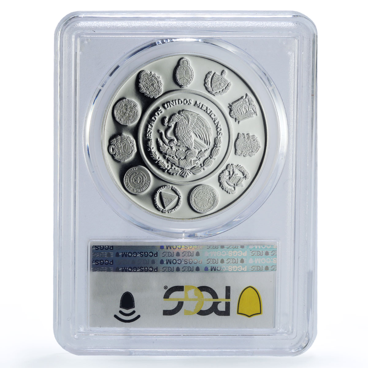 Mexico 5 pesos Man Horse Paso Muerte Ibero-American PR68 PCGS silver coin 2000
