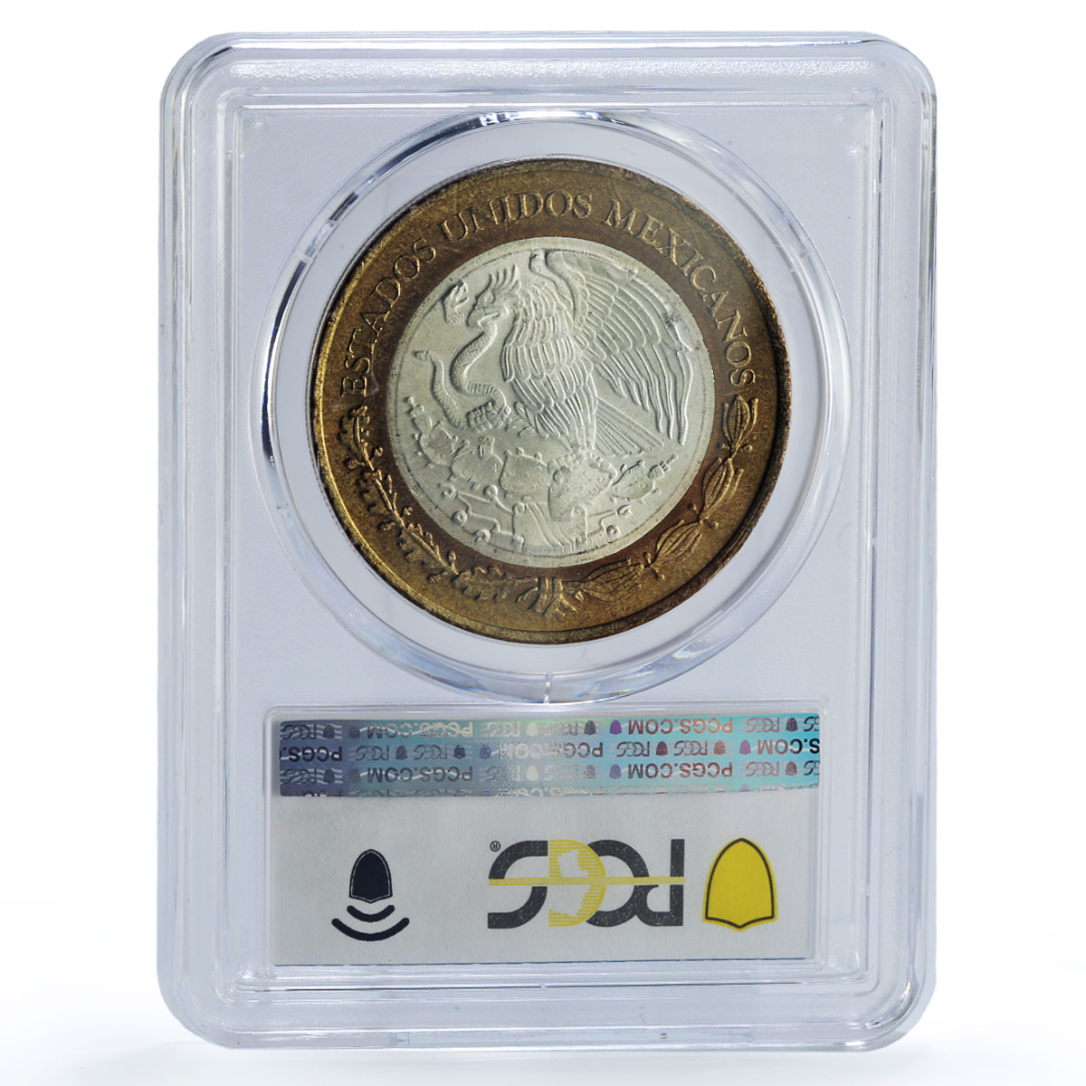 Mexico 50 pesos Revolution Ninos Heroes Politics MS65 PCGS bimetal coin 1993