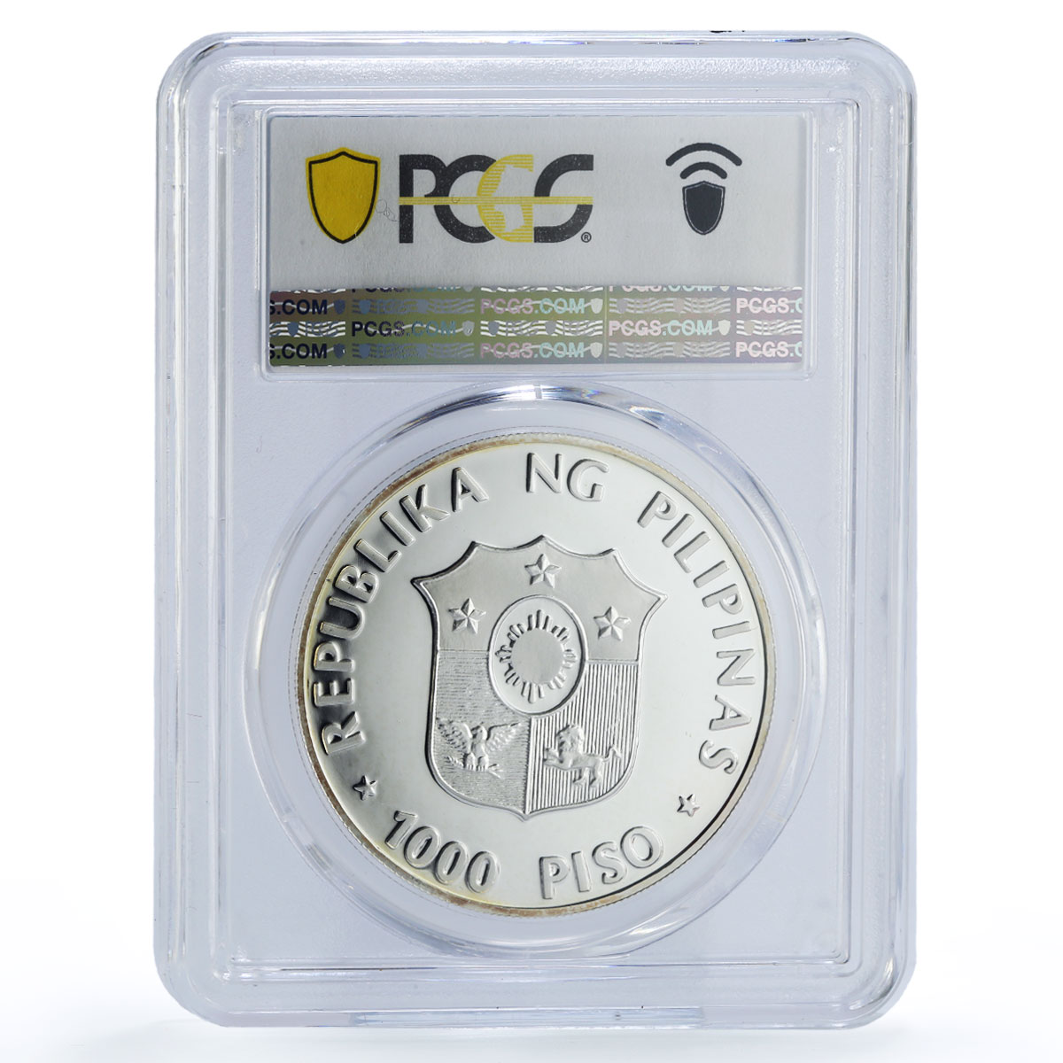 Philippines 1000 piso Leyte Gulf MacArthur History PR67 PCGS silver coin 1994