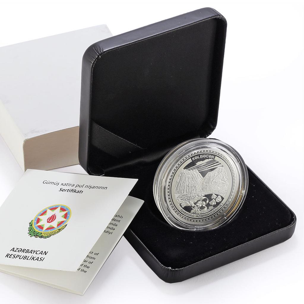 Azerbaijan 5 manat Karabakh War Victory Kalbajar District proof silver coin 2021