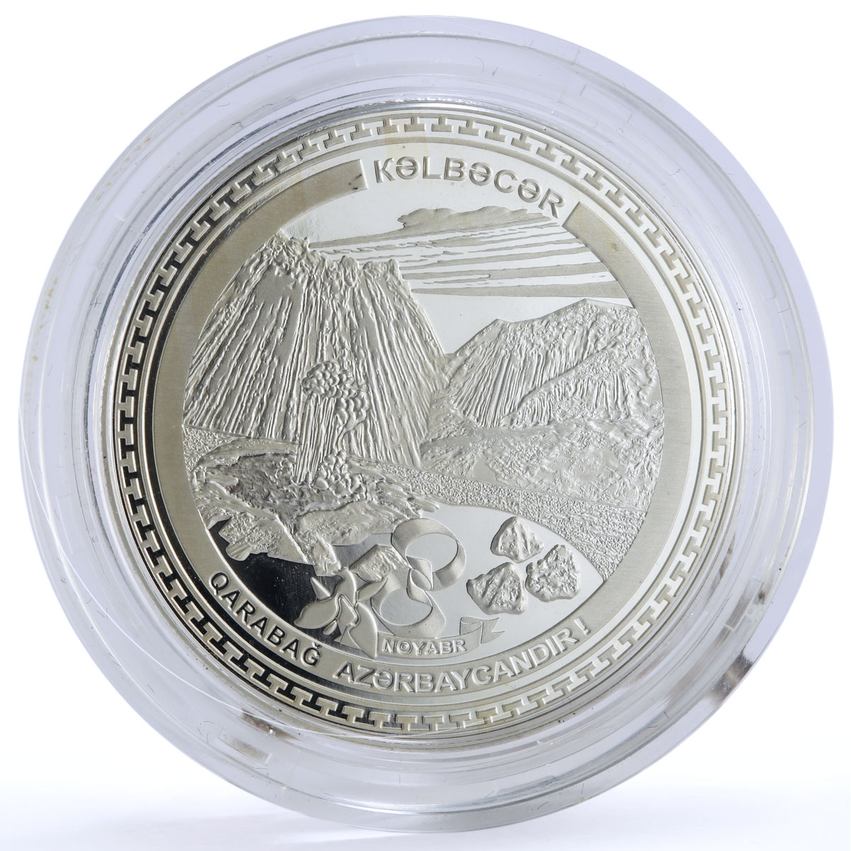 Azerbaijan 5 manat Karabakh War Victory Kalbajar District proof silver coin 2021