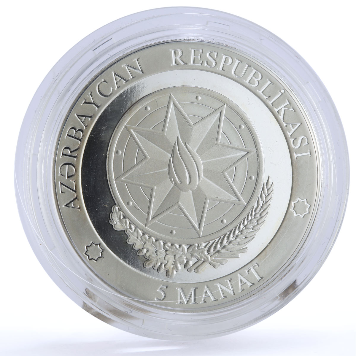 Azerbaijan 5 manat Karabakh War Victory Kalbajar District proof silver coin 2021