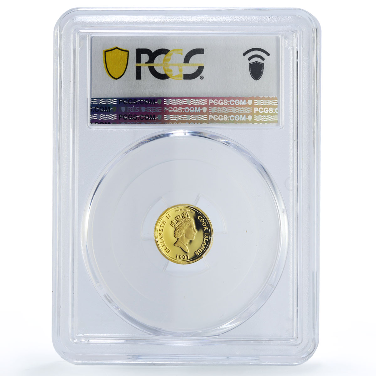 Cook Islands 5 dollars Princess Diana History Politics PR68 PCGS gold coin 1997