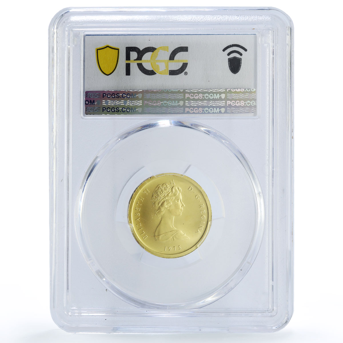 Turks and Caicos Islands 50 crowns Columbus Exploration MS69 PCGS gold coin 1975