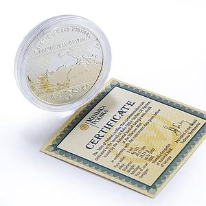 Georgia 3 lari BTC Oil Pipelines Baku Tbilisi Ceyhan proof silver coin 2006