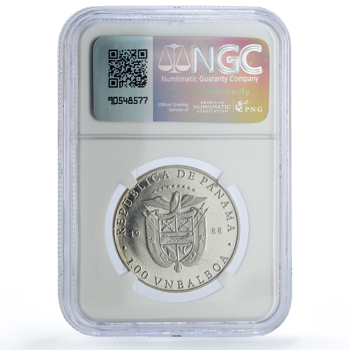 Panama 1 balboa Martin Luther King History Politics PF65 NGC silver coin 1988