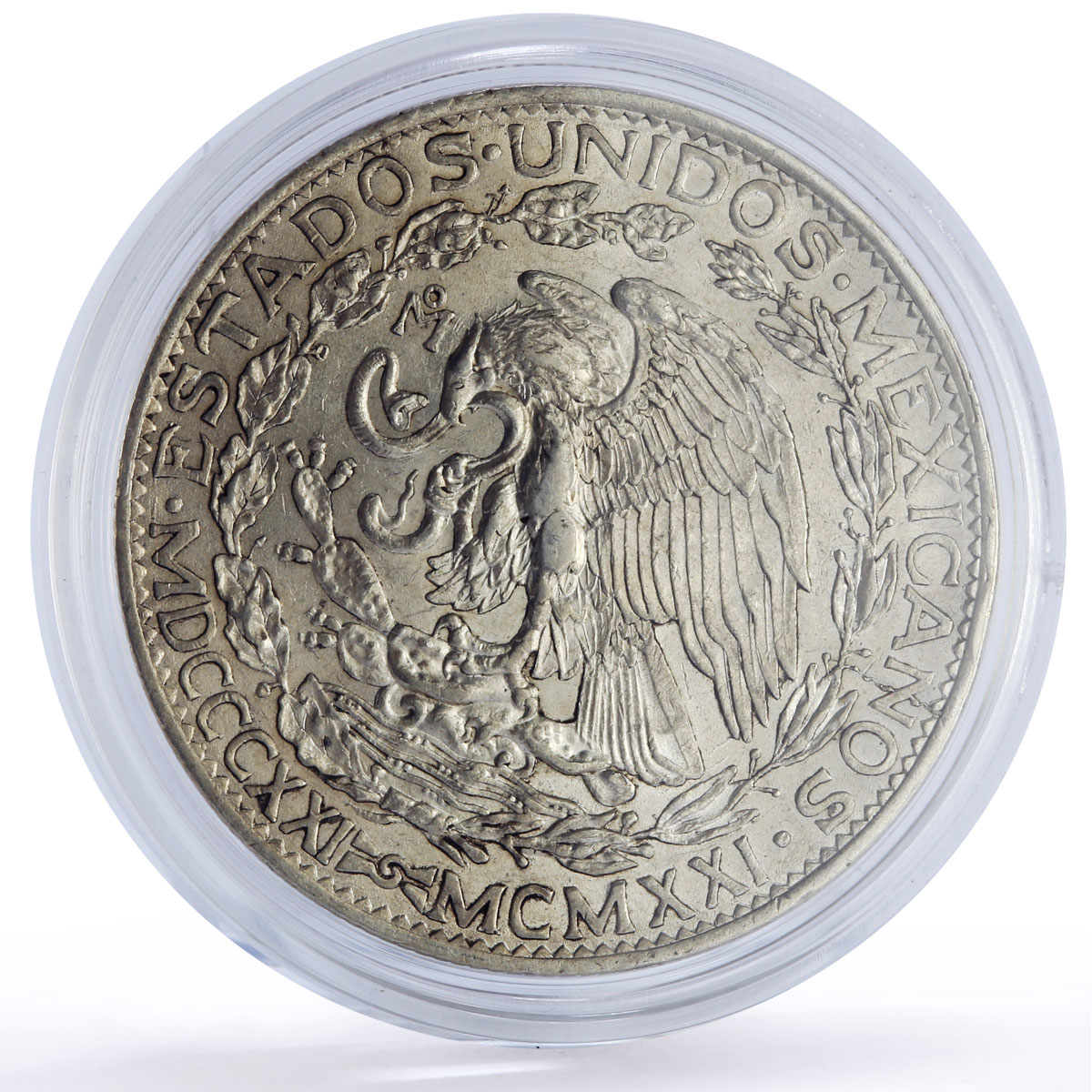 Mexico 2 pesos Independence Centennial Libertad KM-462 silver coin 1921
