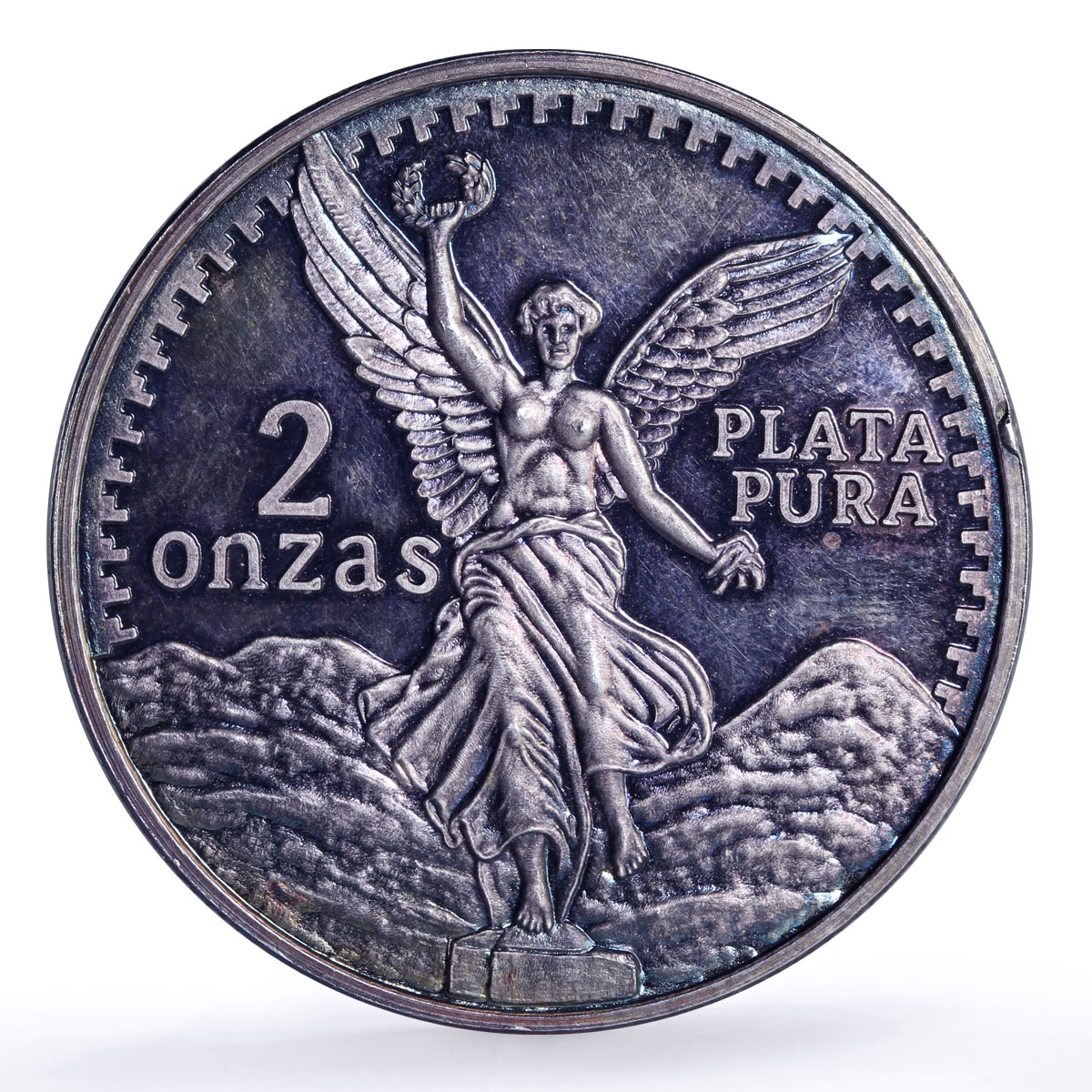 Mexico 2 onzas Libertad Angel of Independence Restrike proof silver coin ND Mexico 2 onzas Libertad Angel of Independence Restrike proof silver coin ND