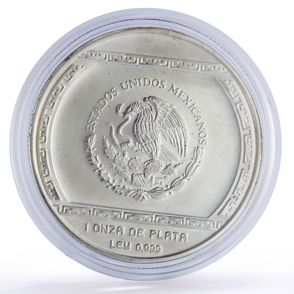 Mexico 5 pesos Palma Con Cocodrilo Precolombina Veracruz silver coin 1993